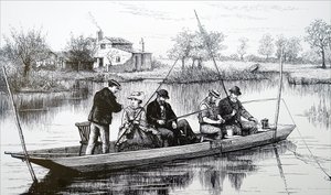 Un gruppo di giovani che pescano da Unbekannt