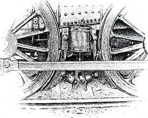 Un freno di guida della locomotiva. da Unbekannt