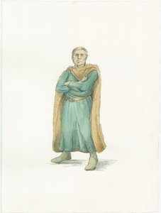 Una ricostruzione che mostra il Duca Guglielmo di Normandia circa 1066 da Unbekannter Künstler