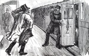 Un guardiano del treno. da Unbekannt