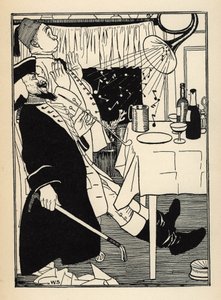 Una tromba che si era congelata, produce suoni da sola quando si riscalda, per il divertimento e lo stupore di tutti. Illustrazione di William Strang (1859-1921) e JB Clark da 
