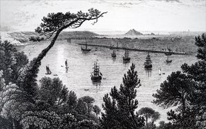 Una vista del porto di Plymouth da Unbekannt