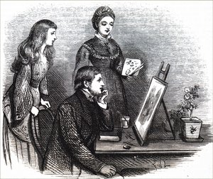 Una giovane artista presenta il suo lavoro