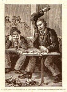 Assenzio contro alcol, c. 1900 da Unbekannt