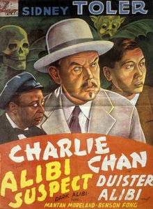 Locandina del film Charlie Chan: Alibi sospetto (Dark Alibi) di Phil Karlson con Sidney Toler