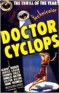 Locandina del film Dottor Cyclops di Ernest Schoedsack con Albert Dekker 1940 da Unbekannt