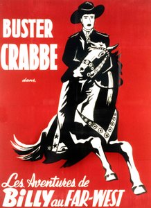 Poster del film Le avventure di Billy nel Far West con Buster Crabbe 1948 da Unbekannt