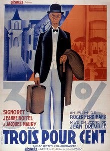 Locandina del film Trois pour cent di Jean Dreville 1933