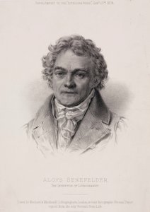 Alois Senefelder, inventore tedesco della litografia, c1810 da Unbekannt