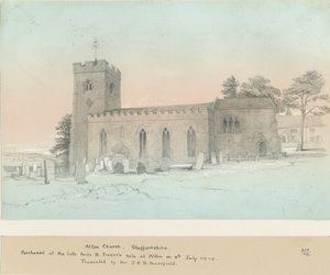 Chiesa di Alton (disegno a matita) da Unbekannt
