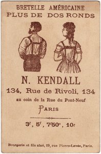 Spallina americana più schienale rotondo, pubblicità per il Kendall da Unbekannter Künstler