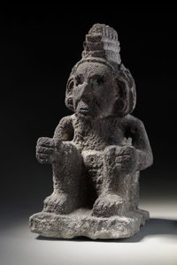 Una figura di pietra azteca di Macuilxochitl, c.1200-1521 da Unbekannt