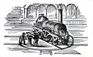 Una piattaforma girevole per locomotive. da Unbekannt