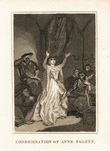 Anna Bolena accusata di adulterio da Enrico VIII nel 1536 da Unbekannter Künstler