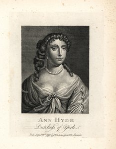 Anne Hyde (1637-1671), Duchessa di York e di Albany, prima moglie di Re Giacomo II d
