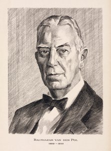 Balthazar van der Pol, ingegnere elettrico olandese, c 1930