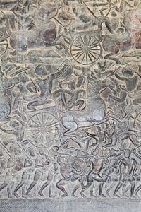 Bassorilievi sulla galleria settentrionale di Angkor Wat, Cambogia da Unbekannter Künstler