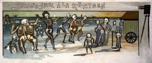 Idillio sulla spiaggia al Röntgen, c.1900 (illustrazione) da Unbekannter Künstler