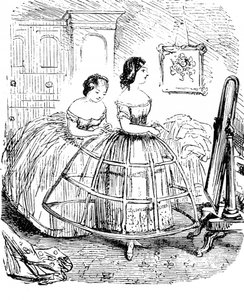 Moda femminile britannica - 1850 da Unbekannter Künstler