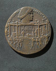 Medaglia di bronzo coniata in memoria di Giuliano de