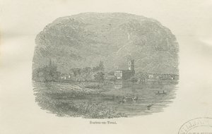 Burton-upon-Trent - Vecchia Chiesa: incisione su legno vignettata, nd [?19th cent] da Unbekannt