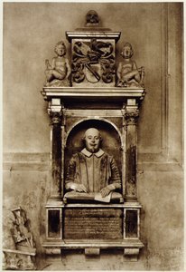 Busto di William Shakespeare e iscrizione da Unbekannt