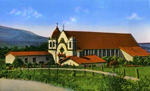California: Missione di El Carmel da Unbekannter Künstler