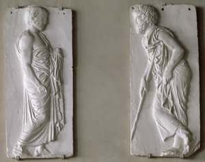 Calco di figure da un fregio sul Partenone da Unbekannt