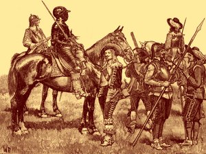 Soldati cavalieri - Guerra civile inglese da Unbekannter Künstler