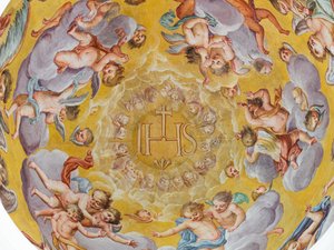 Affresco del soffitto, Mausoleo degli Asburgo, Graz, Stiria, Austria, Europa (foto) da Unbekannter Künstler