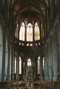 Navata centrale nella Cattedrale di Nostra Signora Tournai (foto) da Unbekannter Künstler