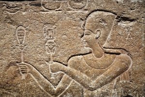 Cesarione che offre doni a Horus e Iside (dettaglio) da Unbekannter Künstler