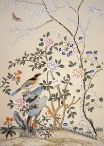 Carta da parati Chinoiserie, Marble Hill House, Twickenham, Richmond, Middlesex, UK da Unbekannter Künstler