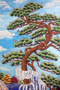 Pagoda buddista Chua Buu Dai Son. Albero. Danang, Vietnam