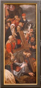 Chiesa (Eglise Saint-Martin). Interno. Trittico. La Crocifissione da Unbekannter Künstler