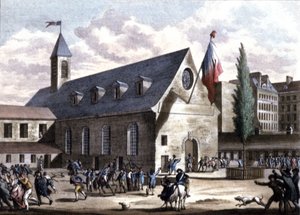 Chiusura del Club dei Giacobini, Parigi da Unbekannter Künstler