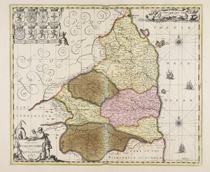 Comitatus Northumbria vernacule Northumberland da Unbekannter Künstler