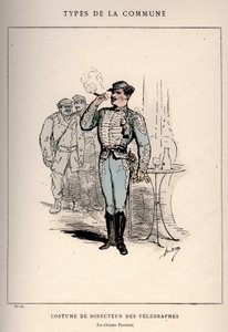 Comune di Parigi: Costume di Direttore dei Telefoni in Les Communeux da Unbekannt
