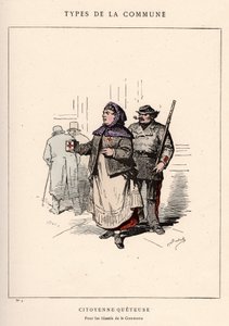 Commune de Paris: costume di CITIENNE QUETEUSE in "Les Communeux" da Unbekannt