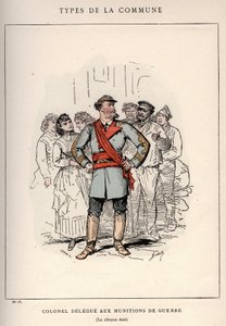 Commune de Paris: costume di COLONEL DELEGE 