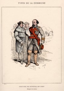 Comune di Parigi: costume del GENERALE IN CAPO in "Les Communeux"