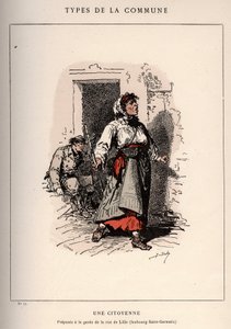 Commune de Paris: costume di UNE CITIENNE (17) in "Les Communeux"