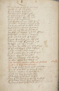 Copia della Cronaca di Andrew of Wyntoun, Fol 319 verso (dettaglio) da Unbekannt