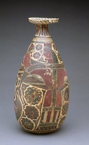 Alabastron corinzio a figure nere con una "Signora degli Animali" alata, greco, periodo arcaico, c.600 a.C. da Unbekannt
