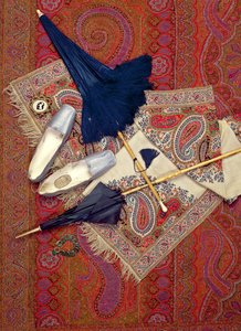 Accessori per costumi 1845-70, inclusi scarpe di Slade di Cheltenham e gioielli da Unbekannt