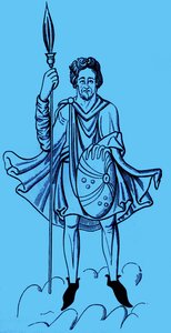Costume dei soldati tedeschi, VI - XII secolo da Unbekannter Künstler