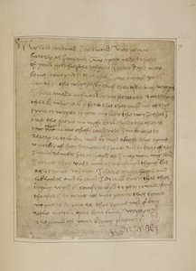 Lettera di Enrico VIII a Thomas Wolsey, giugno 1518