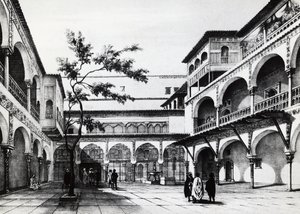 Cortile della fortezza della Kasbah ad Algeri