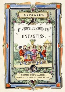Copertina - girotondo di bambini in un giardino - Alfabeto - intrattenimento per bambini - Immagini d