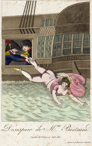 Disperazione di Mrs Bertrand 1815 (incisione) da Unbekannter Künstler